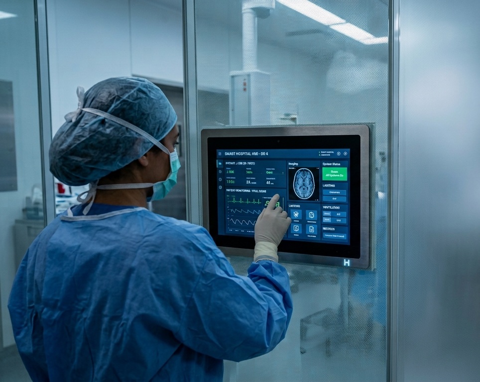 Clinical monitor and control systems used in smart hospital deployments